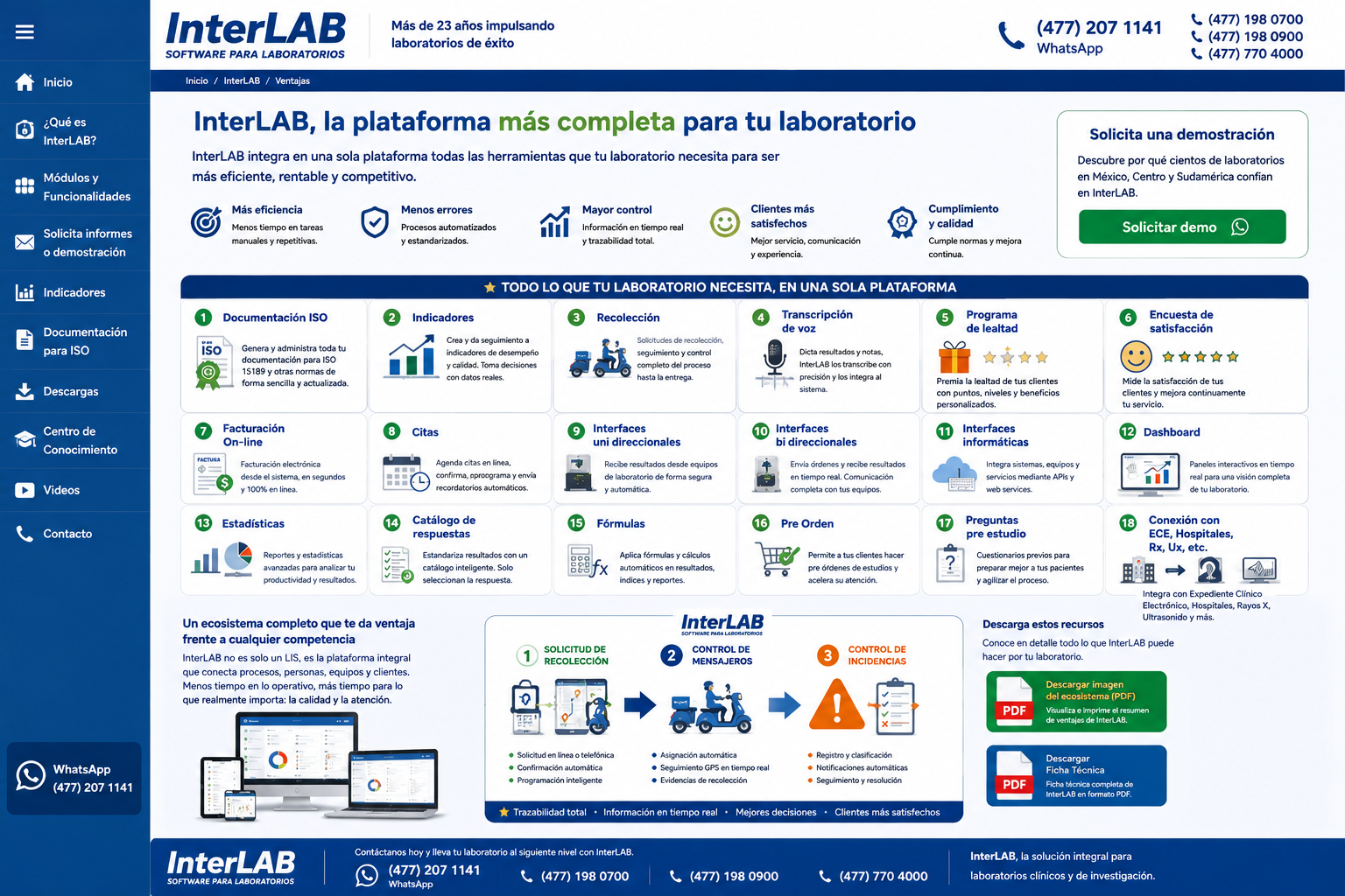 Ventajas y funcionalidades de InterLAB para laboratorios clínicos